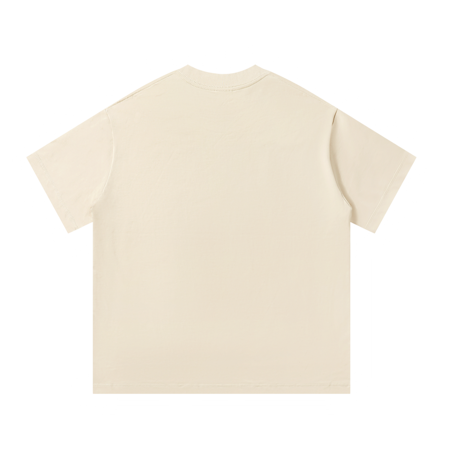 Us Romantics Tee in Mild Apricot, oversize cotton, back view