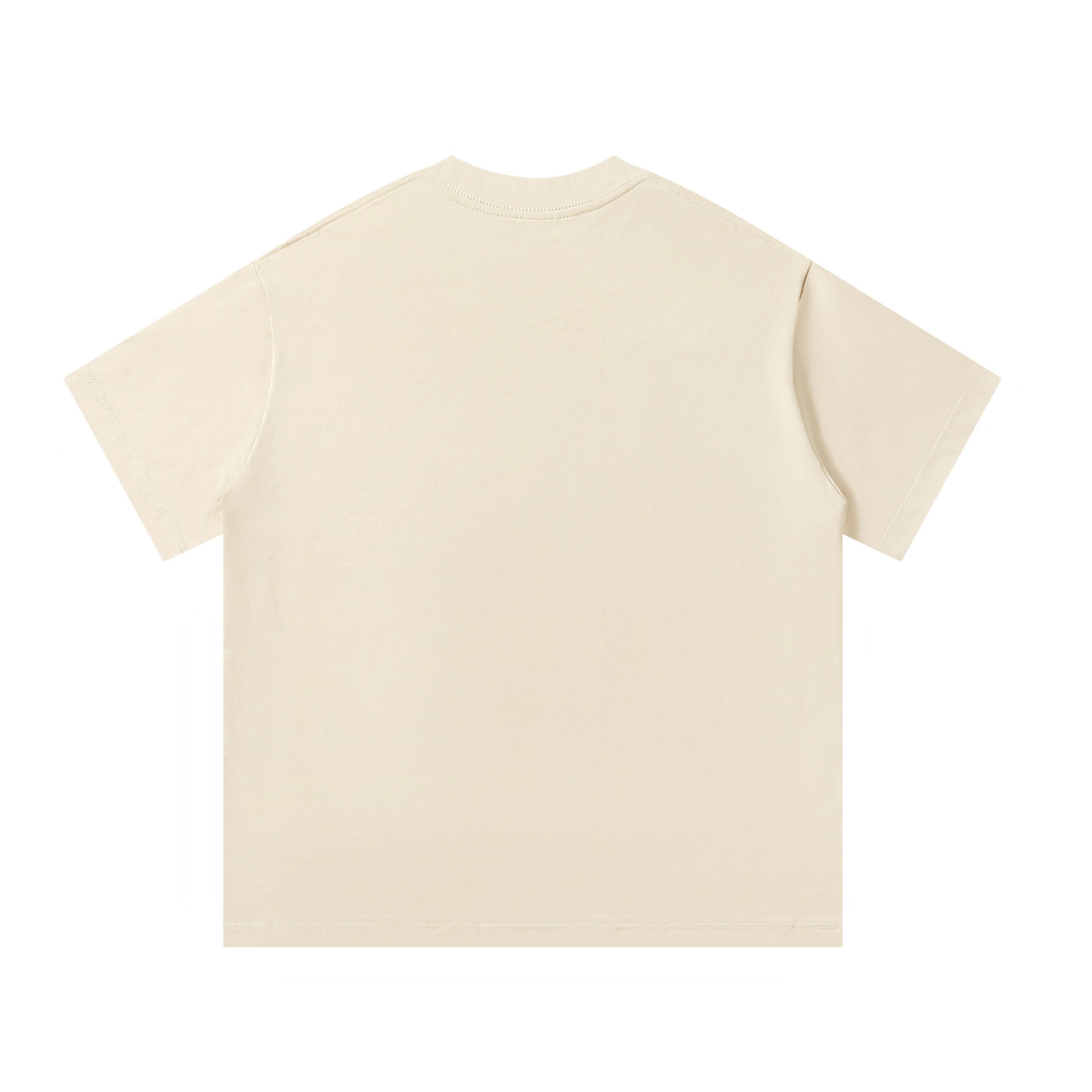 Us Romantics Tee in Mild Apricot, oversize cotton, back view